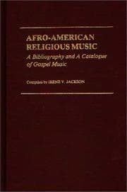 Tapa de Afro-American religious music