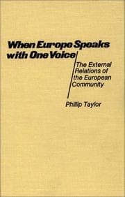 Tapa de When Europe speaks with one voice