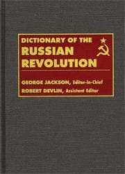 Tapa de Dictionary of the Russian Revolution
