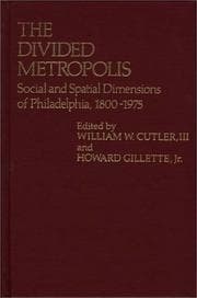Tapa de The Divided metropolis