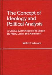 Tapa de The concept of ideology and political analysis