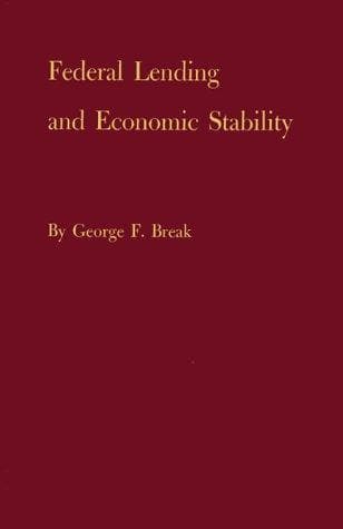 Tapa de Federal lending and economic stability