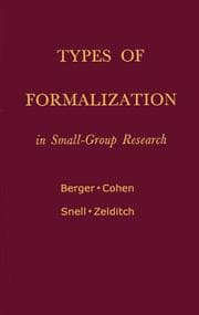 Tapa de Types of formalization in small-group research