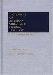 Tapa de Dictionary of Americanchildren's fiction, 1859-1959