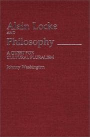 Tapa de Alain Locke and philosophy