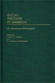 Tapa de Social welfare in America