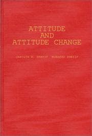 Tapa de Attitude and attitude change
