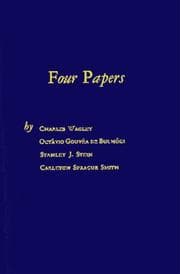 Tapa de Four papers presented in the Institute for Brazilian Studies, Vanderbilt University