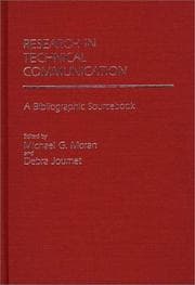 Tapa de Research in technical communication