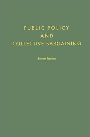 Tapa de Public policy and collective bargaining