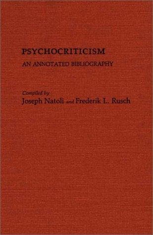 Tapa de Psychocriticism
