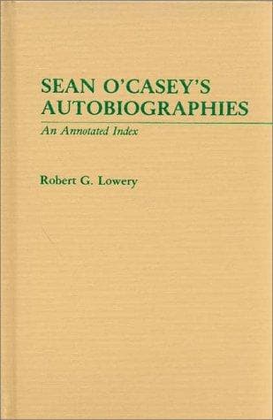 Tapa de Sean O'Casey's autobiographies