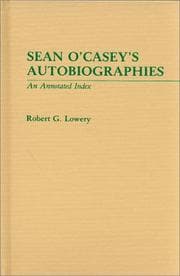 Tapa de Sean O'Casey's autobiographies