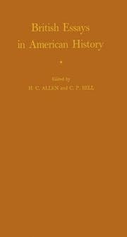 Tapa de British essays in American history