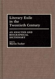 Tapa de Literary Exile in the Twentieth Century