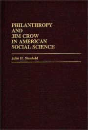 Tapa de Philanthropy and Jim Crow in American social science