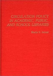Tapa de Circulation policy in academic, public, and school libraries