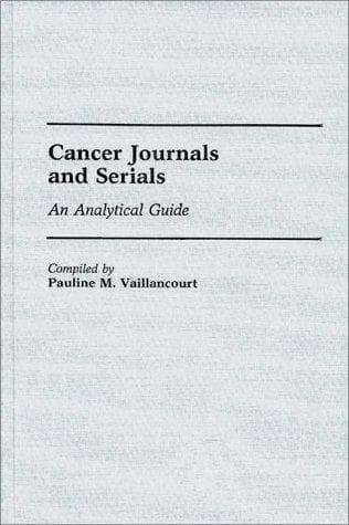 Tapa de Cancer journals and serials