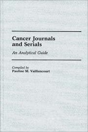 Tapa de Cancer journals and serials