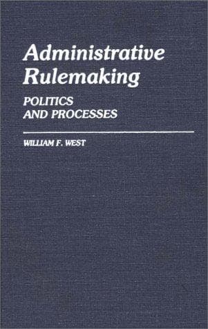 Tapa de Administrative rulemaking