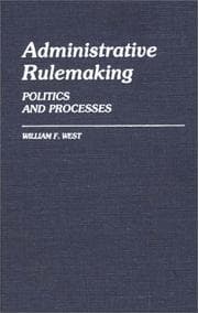Tapa de Administrative rulemaking