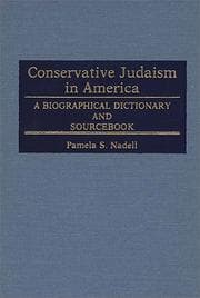 Tapa de Conservative Judaism in America