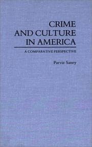 Tapa de Crime and culture in America