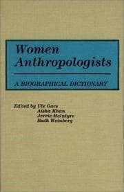 Tapa de Women anthropologists