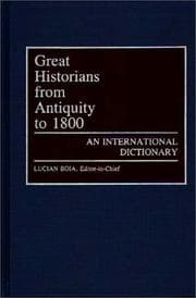 Tapa de Great Historians from Antiquity to 1800