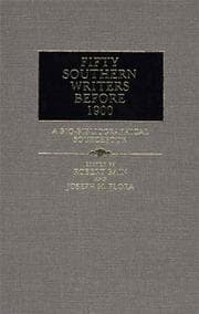 Tapa de Fifty Southern Writers Before 1900