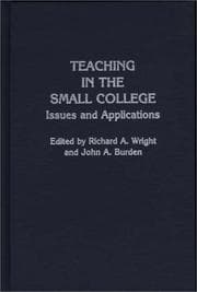 Tapa de Teaching in the Small College