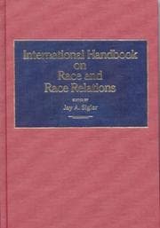 Tapa de International handbook on race and race relations