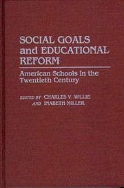 Tapa de Social goals and educational reform
