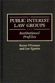 Tapa de Public interest law groups