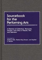 Tapa de Sourcebook for theperforming arts