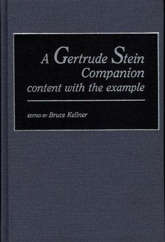 Tapa de A Gertrude Stein companion