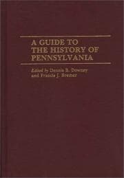 Tapa de A Guide to the history of Pennsylvania