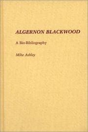 Tapa de Algernon Blackwood