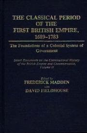 Tapa de Select documents on the constitutional history of the British Empire and Commonwealth