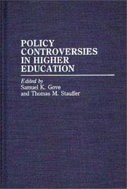 Tapa de Policy controversies in higher education
