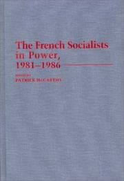 Tapa de The French socialists in power, 1981-1986