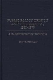 Tapa de Public policy opinion and the elderly, 1952-1978
