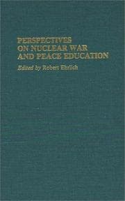 Tapa de Perspectives on Nuclear War and Peace Education
