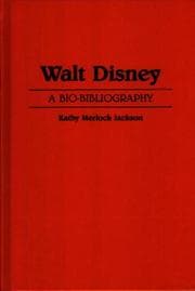 Tapa de Walt Disney, a bio-bibliography