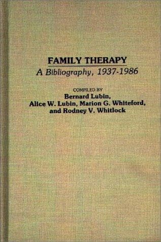 Tapa de Family therapy