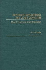Tapa de Capitalist development and class capacities
