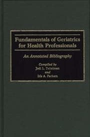 Tapa de Fundamentals of geriatrics for health professionals