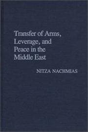 Tapa de Transfer of arms, leverage, and peace in the Middle East
