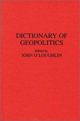 Tapa de Dictionary of geopolitics