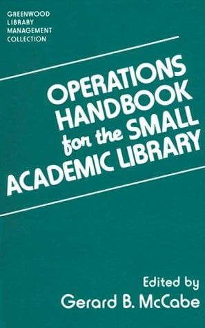 Tapa de Operations handbook for the small academic library